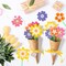 Flower Bouquet Craft Kit - 24Pcs Mother's Day Flower Bouquet Craft for Kids Make Your Own Bunch of Flowers Teacher Appreciation Week DIY Thankful Gift Set School Classroom Home Fun Activities